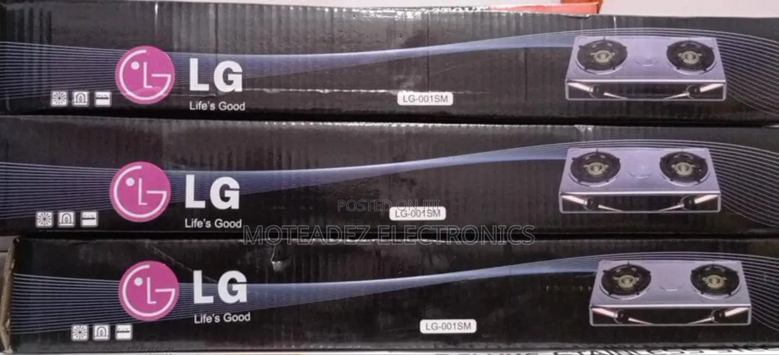 Lg 2 Burner Stainless Steel Auto Ignition Gas Burner/Cooker