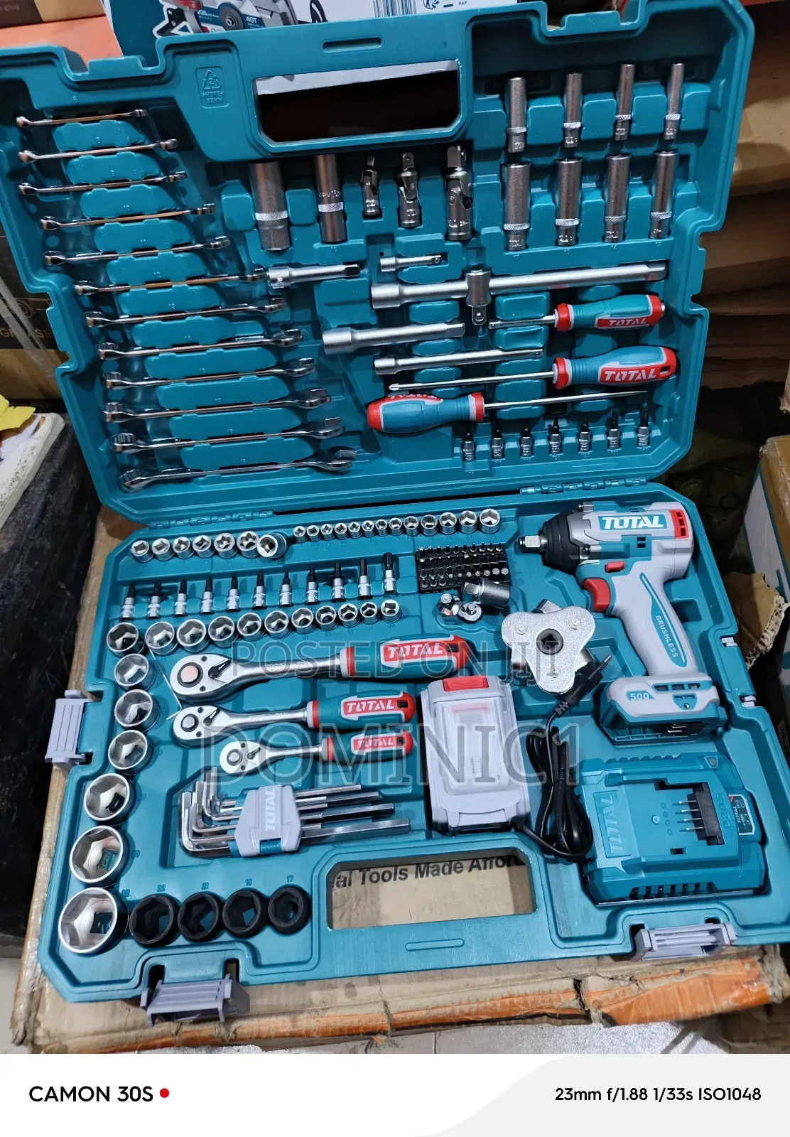 Total Tools Set With Impact Wrench