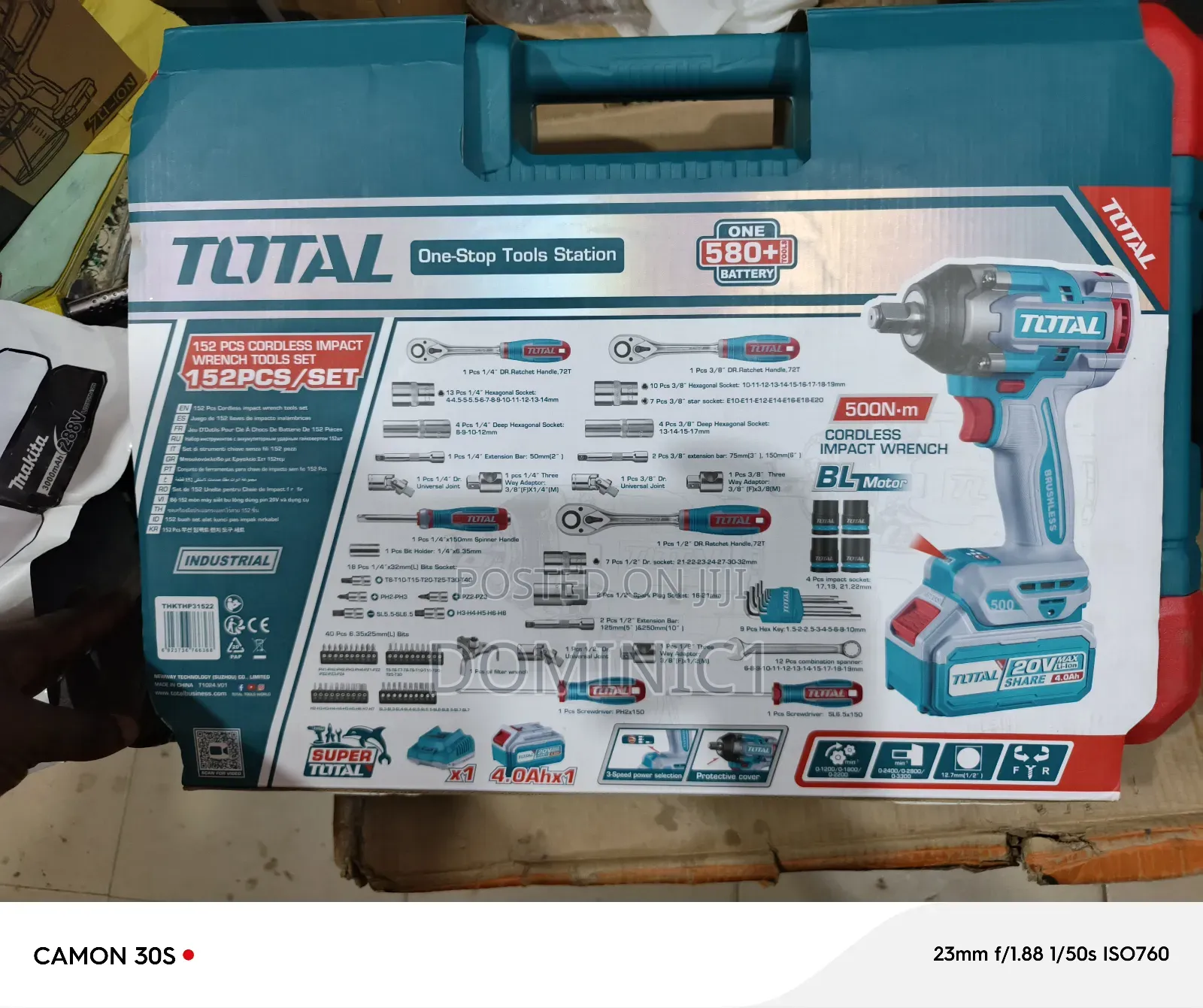 Total Tools Set With Impact Wrench