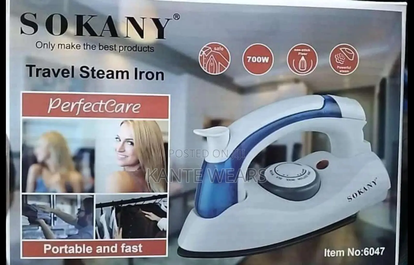 Sokany Travelling Foldable Iron