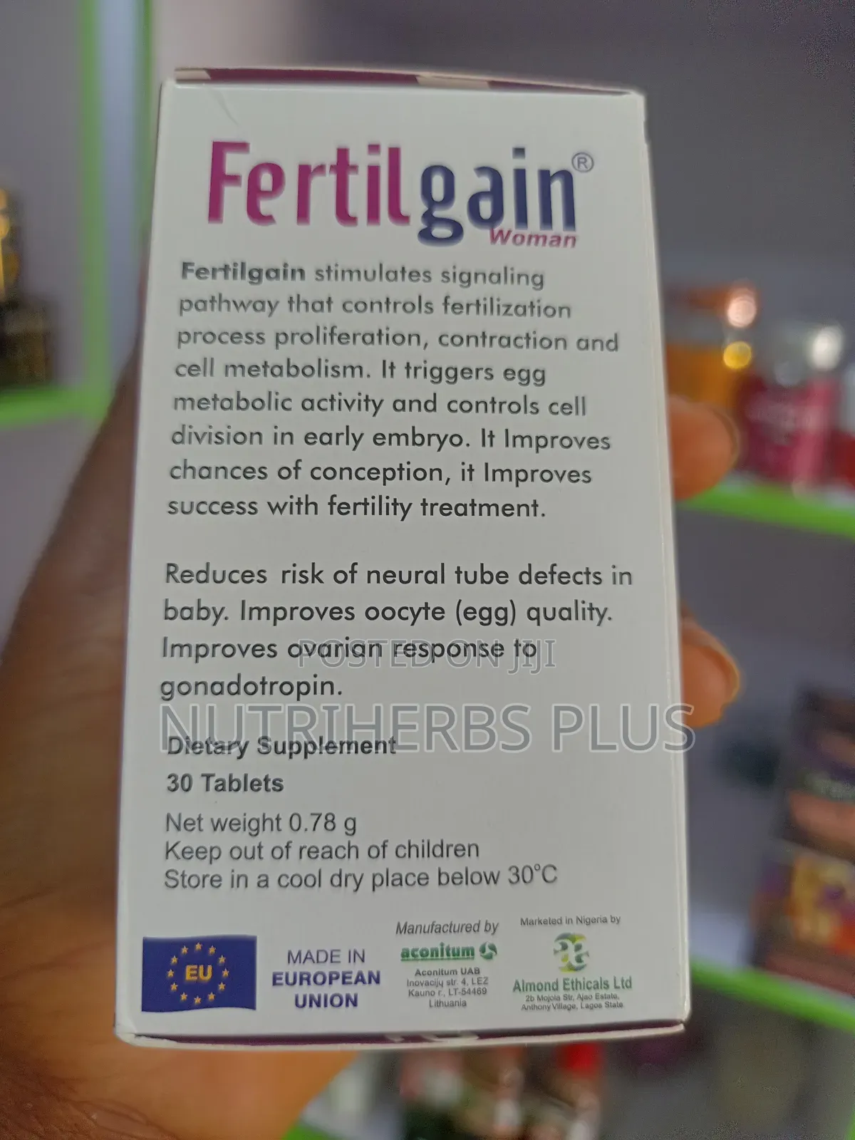 Fertilgain for Female Fertility and Conception Fda Approved