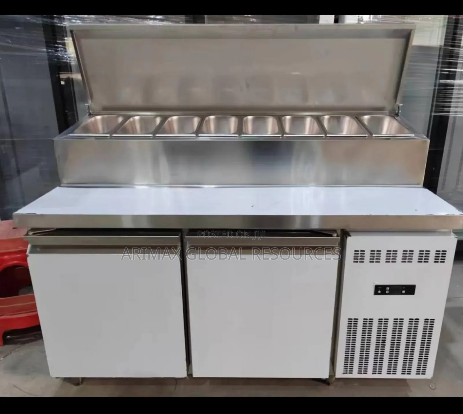 Salad Bar With Under Counter Refrigerator