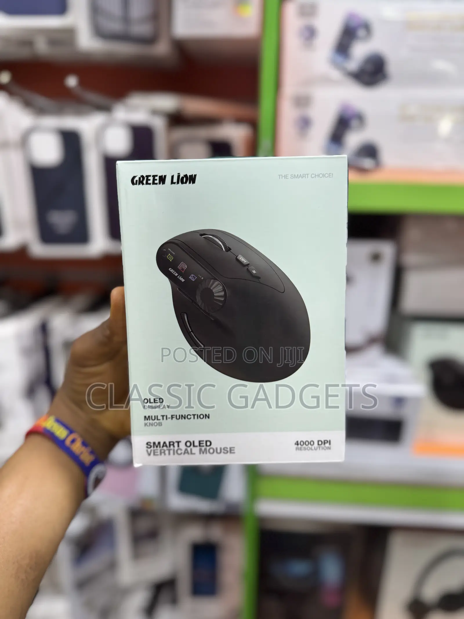 Green Lion Smart Oled Vertical Mouse
