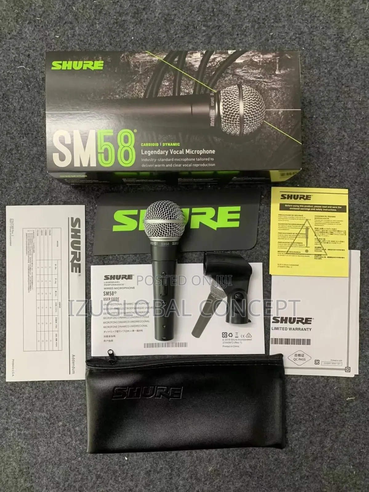 Shure Sm58s Dynamic Vocal Microphone With On/Off Switch