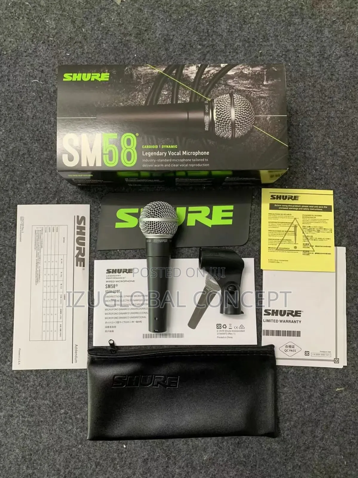 Shure Sm58s Dynamic Vocal Microphone With On/Off Switch