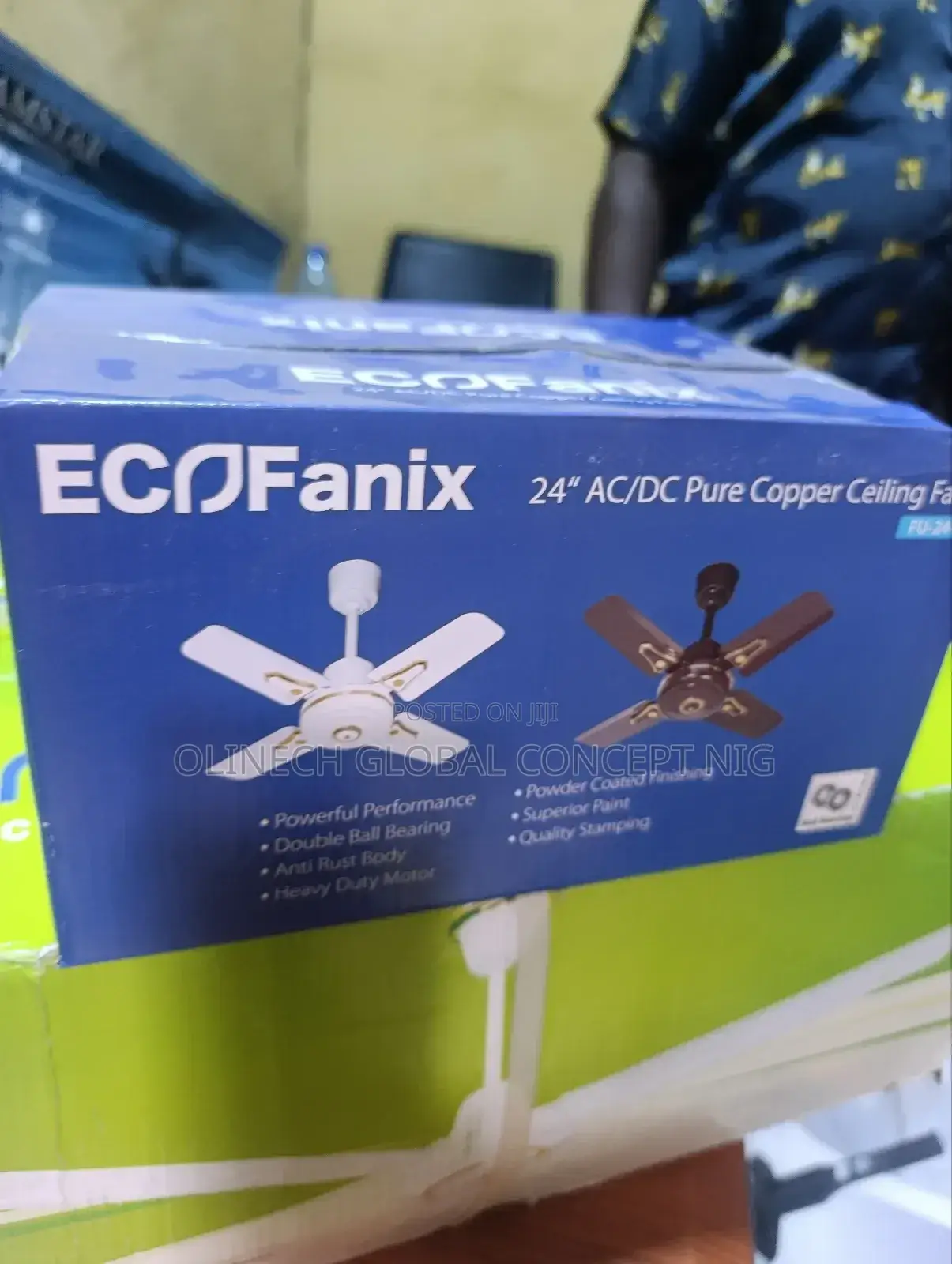Ecofanix 24 Inches Pure Copper Solar Ceiling Fan