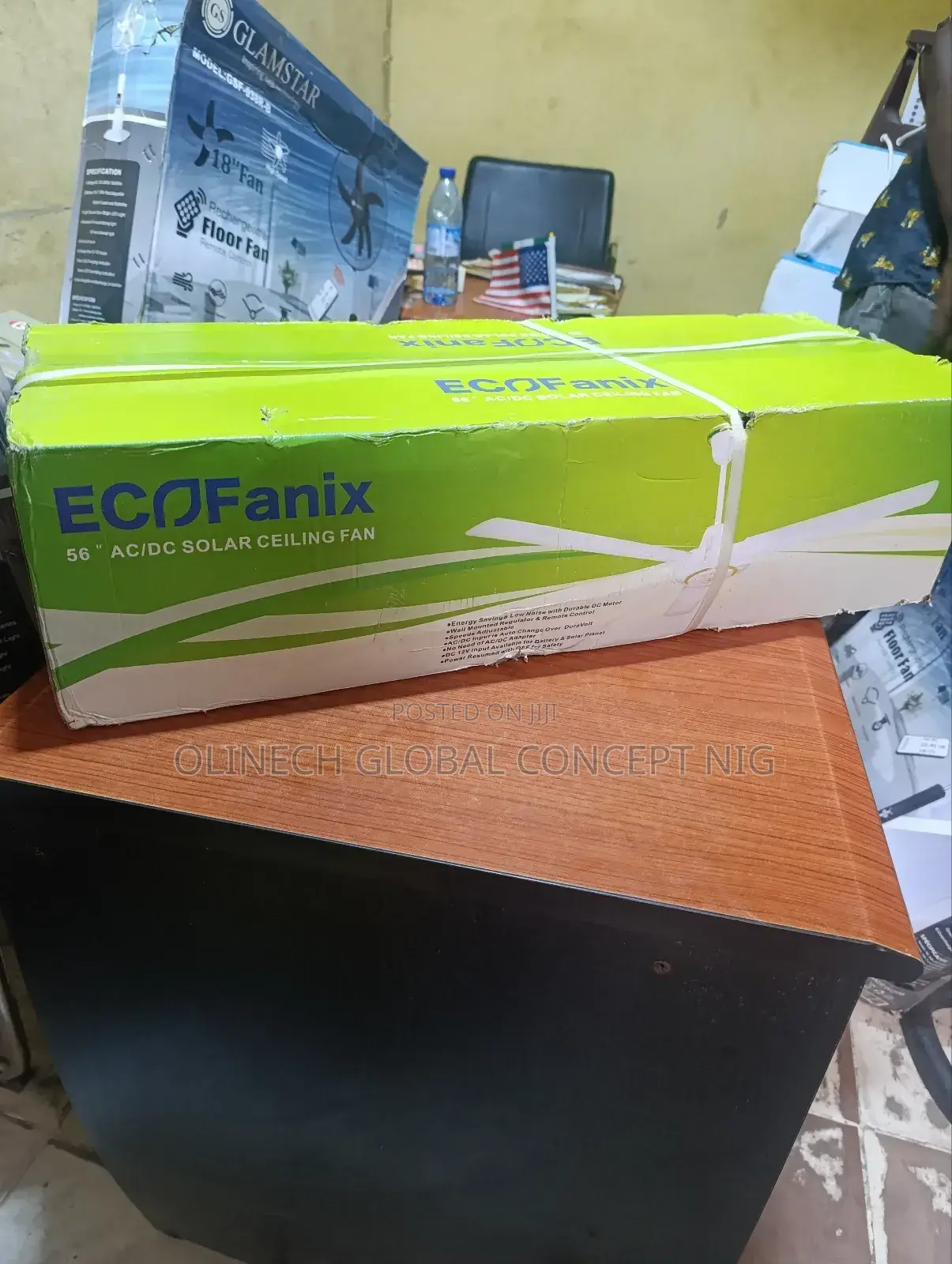 Ecofanix 56 Inches Solar Ceiling Fan