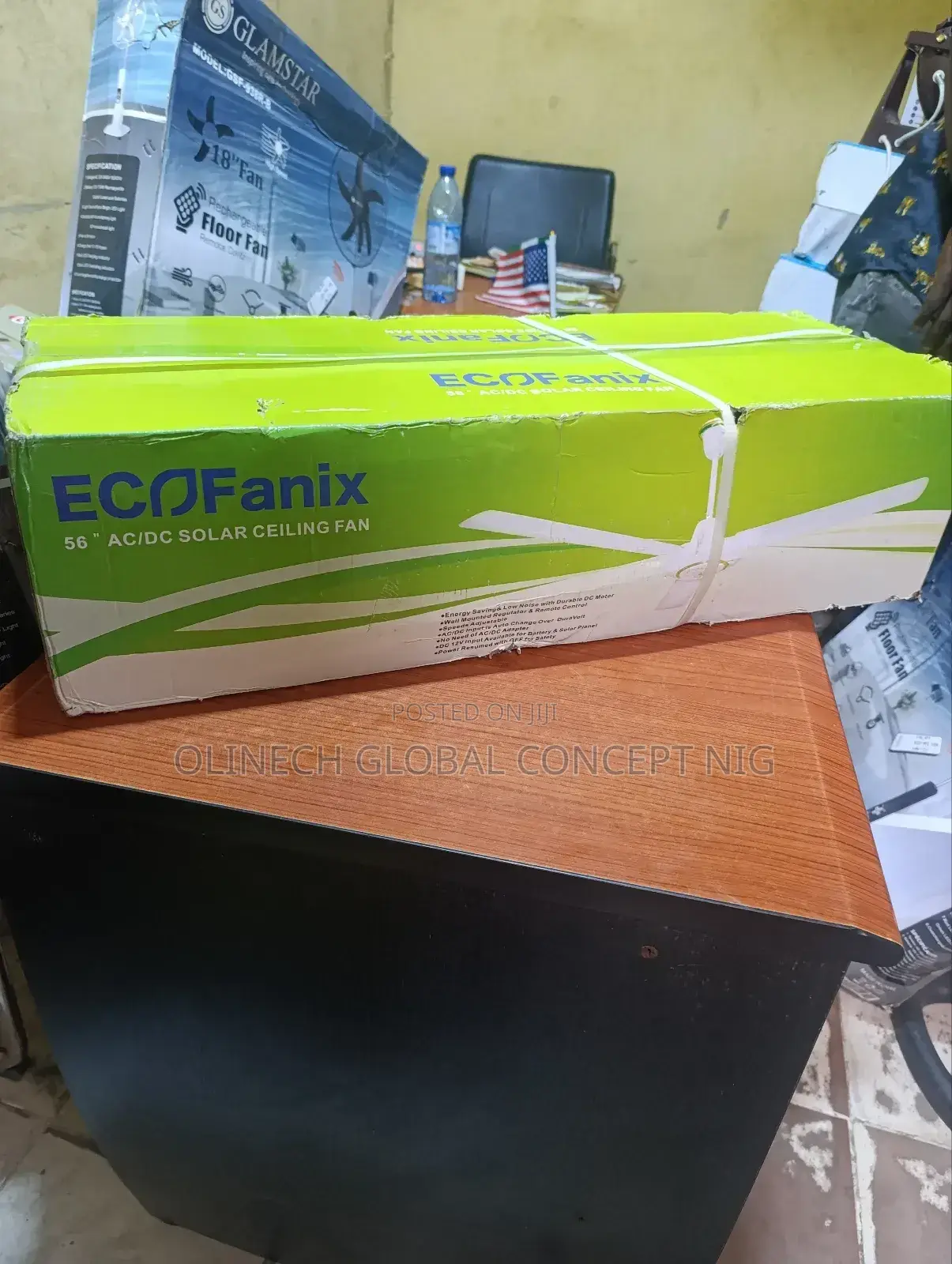 Ecofanix 56 Inches Solar Ceiling Fan