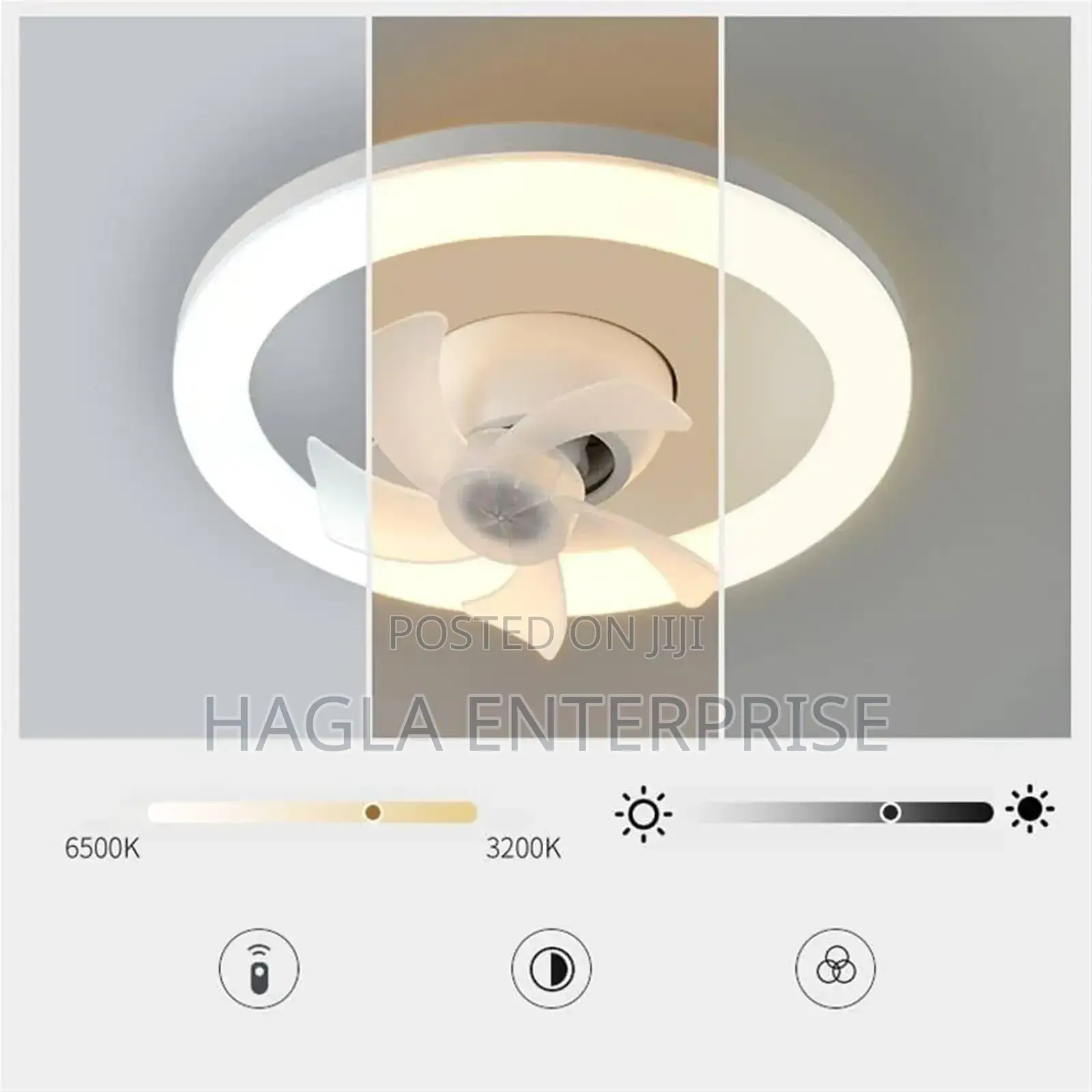 360 Rotation Light With Fan