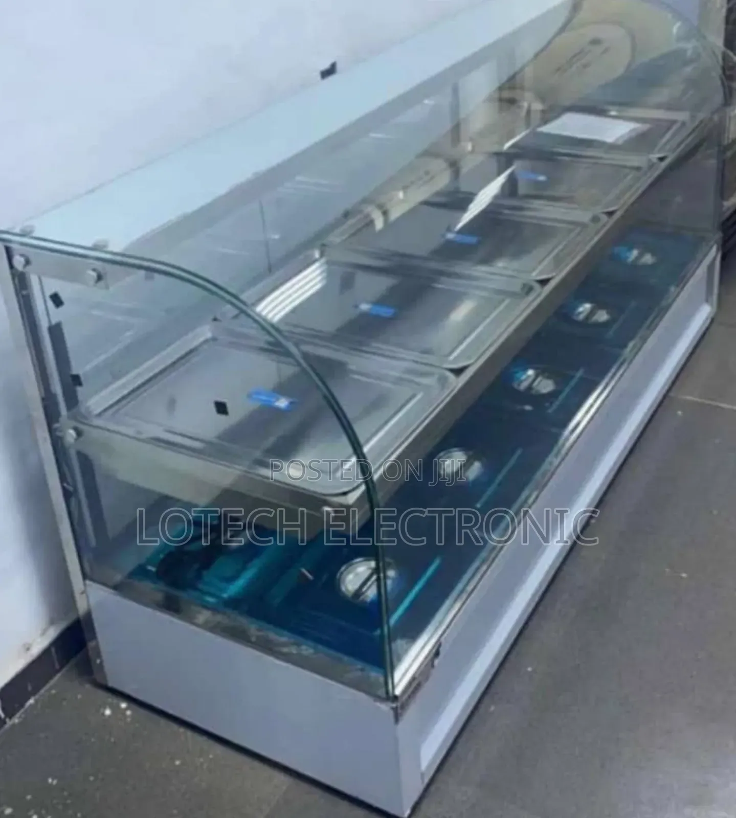 Industrial Food Warmer Curved Glass Foreign