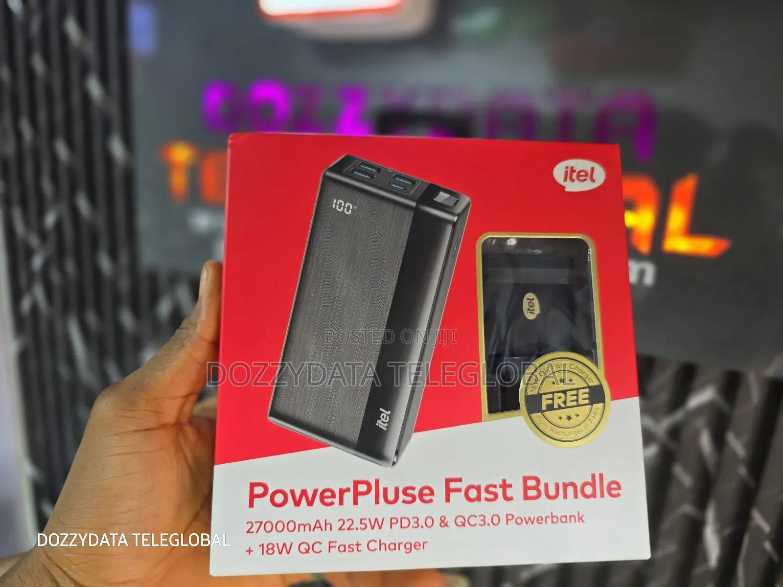Itel 27000mah Powerpulse Fast Bundle Powerbank Charger