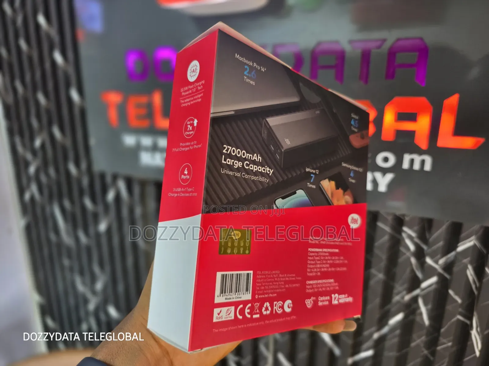 Itel 27000mah Powerpulse Fast Bundle Powerbank Charger