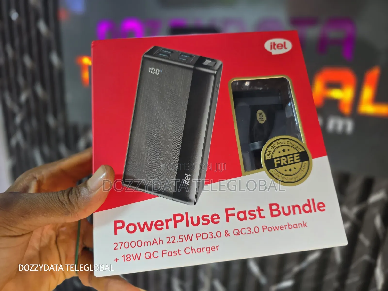 Itel 27000mah Powerpulse Fast Bundle Powerbank Charger