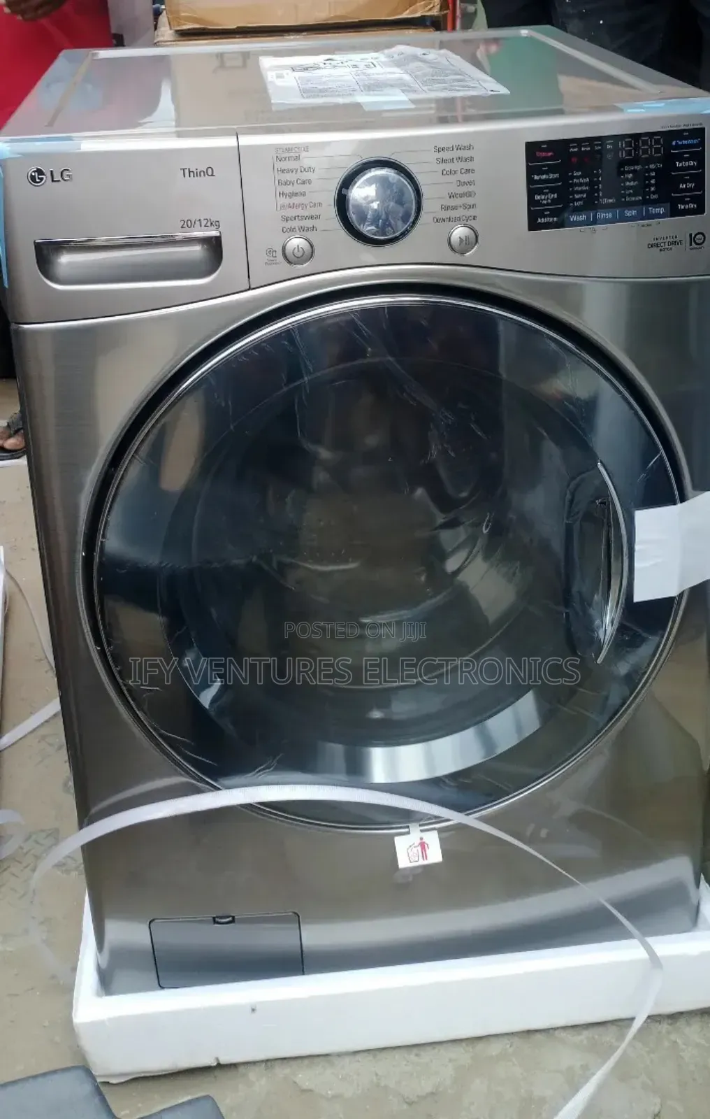 20kg Washer/12kg Dryer Lg Inverter, Washing Machine.