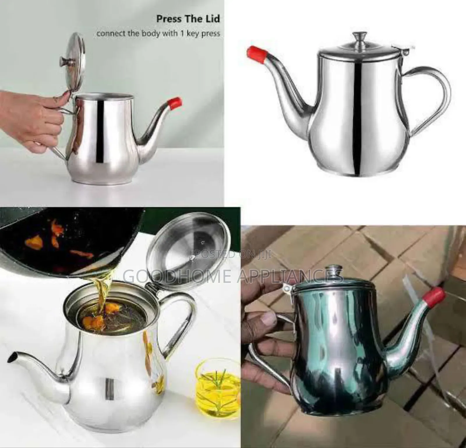 Stainless Steel Oil Filter Jug