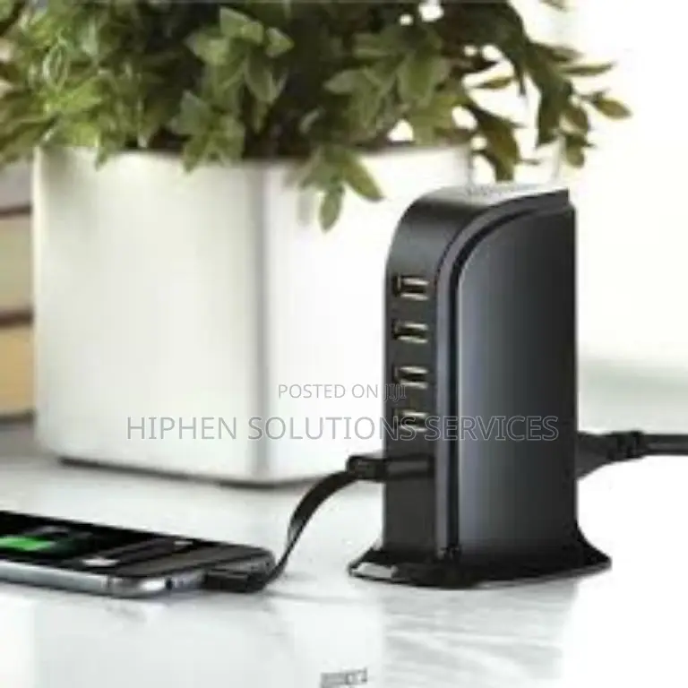 Usb Charging Station for Multiple Devices - 6 in 1 Usb Hub