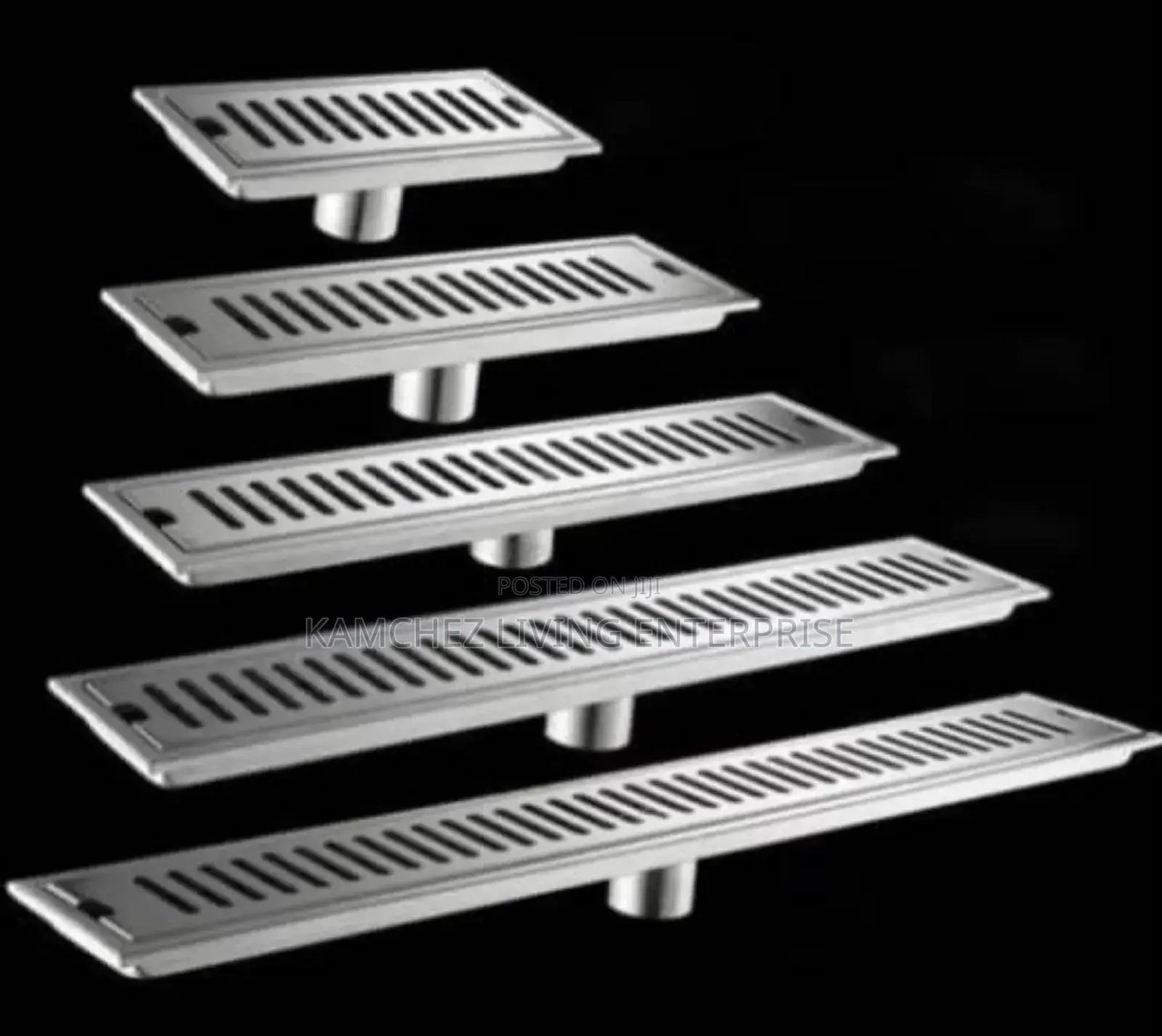 Stainless Steel Linear Shower Drains - Multiple Sizes