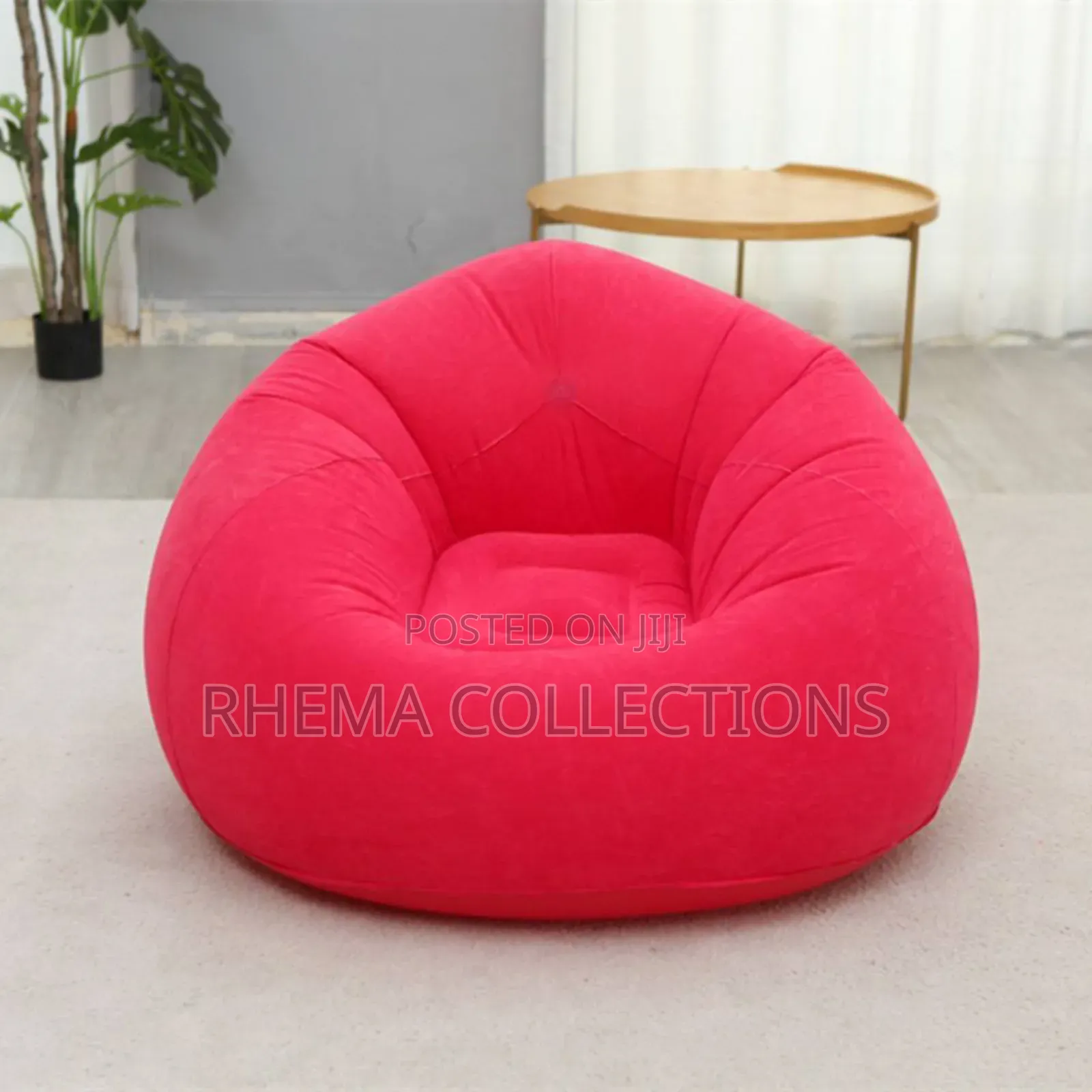 1pc Inflatable Bean Bag Indoor/Outdoor Sofa (Lounge Chair)