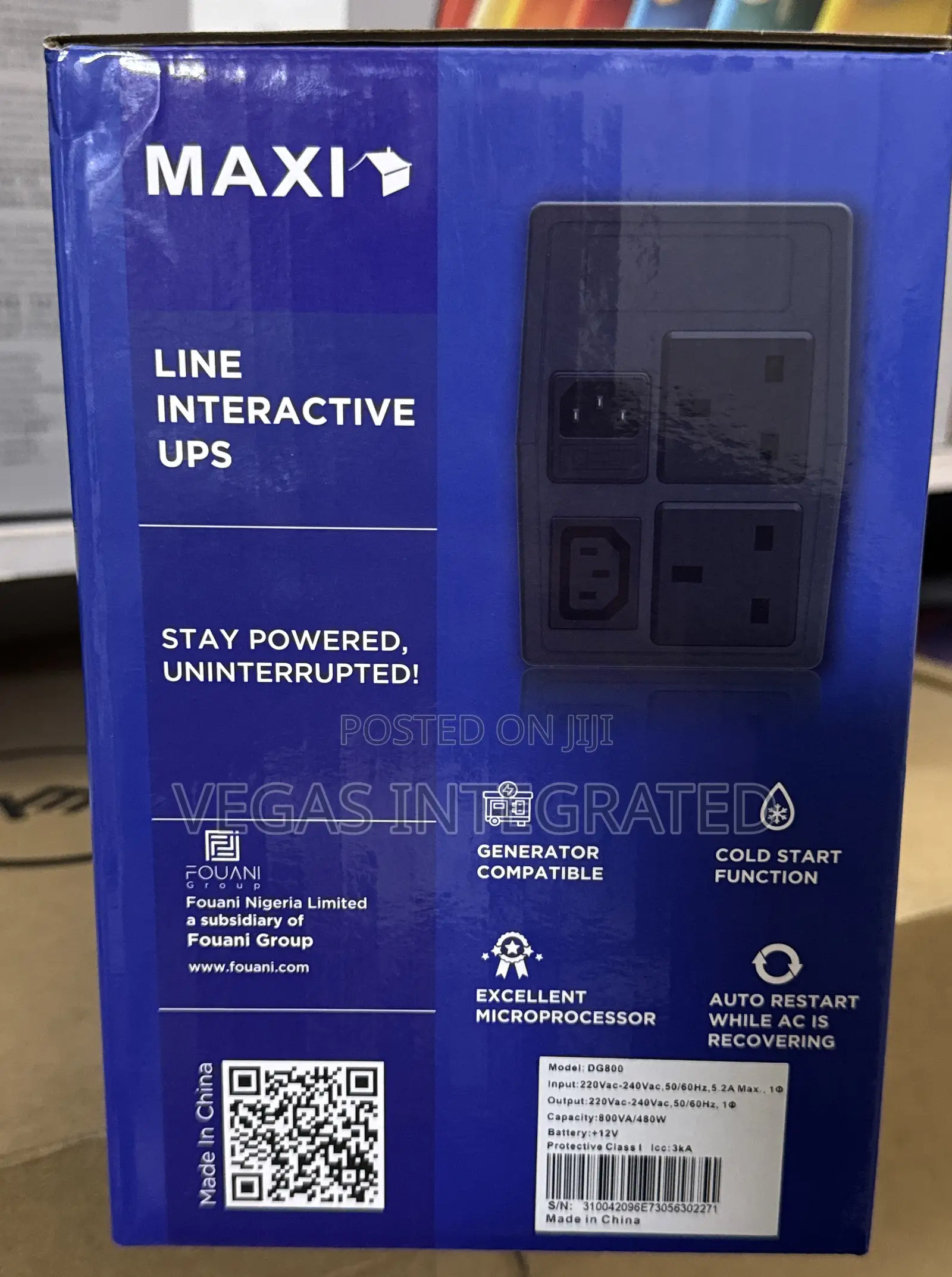 Maxi Ups 800va Led For Home And Offices