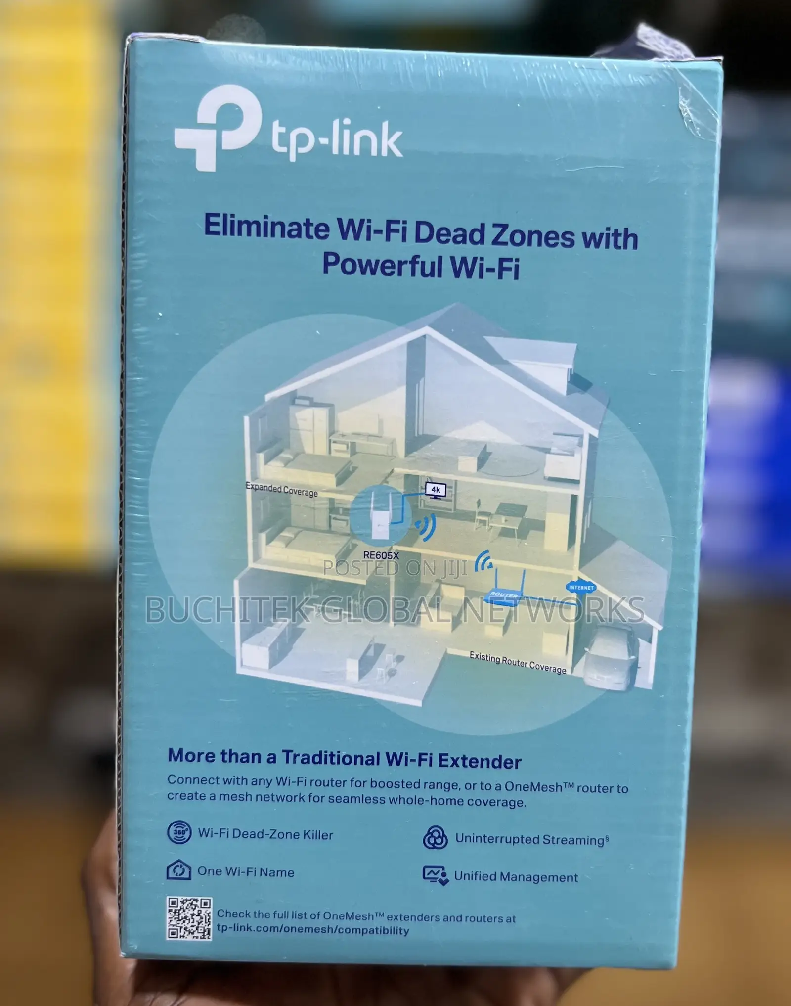 Tp-Link Re605x Ax1800 Wifi 6 Mesh Extender.