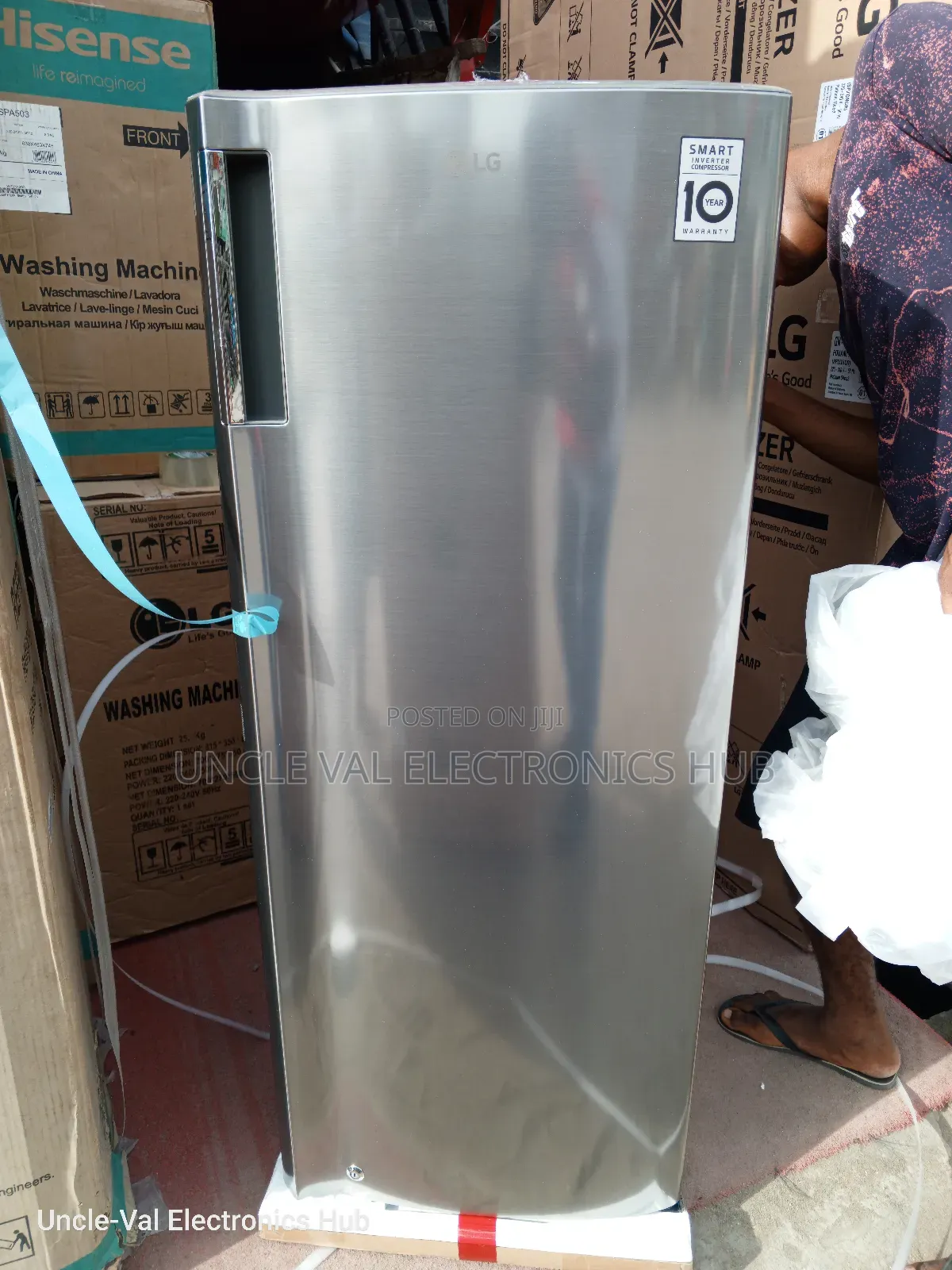 Lg Upright Freezer Silver