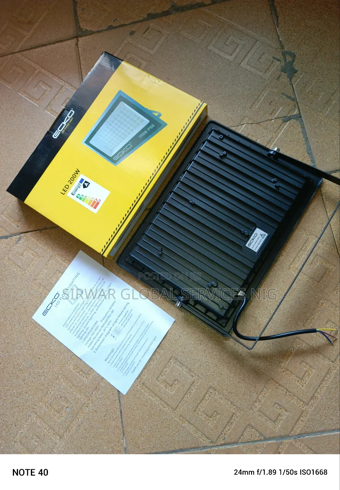 200w Floodlight Available Ecko
