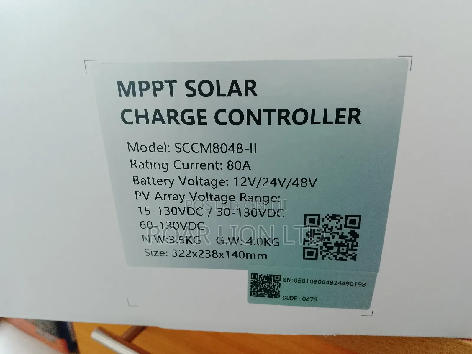 Felicity 80ah Mppt 12v 24v 48v Charge Controller