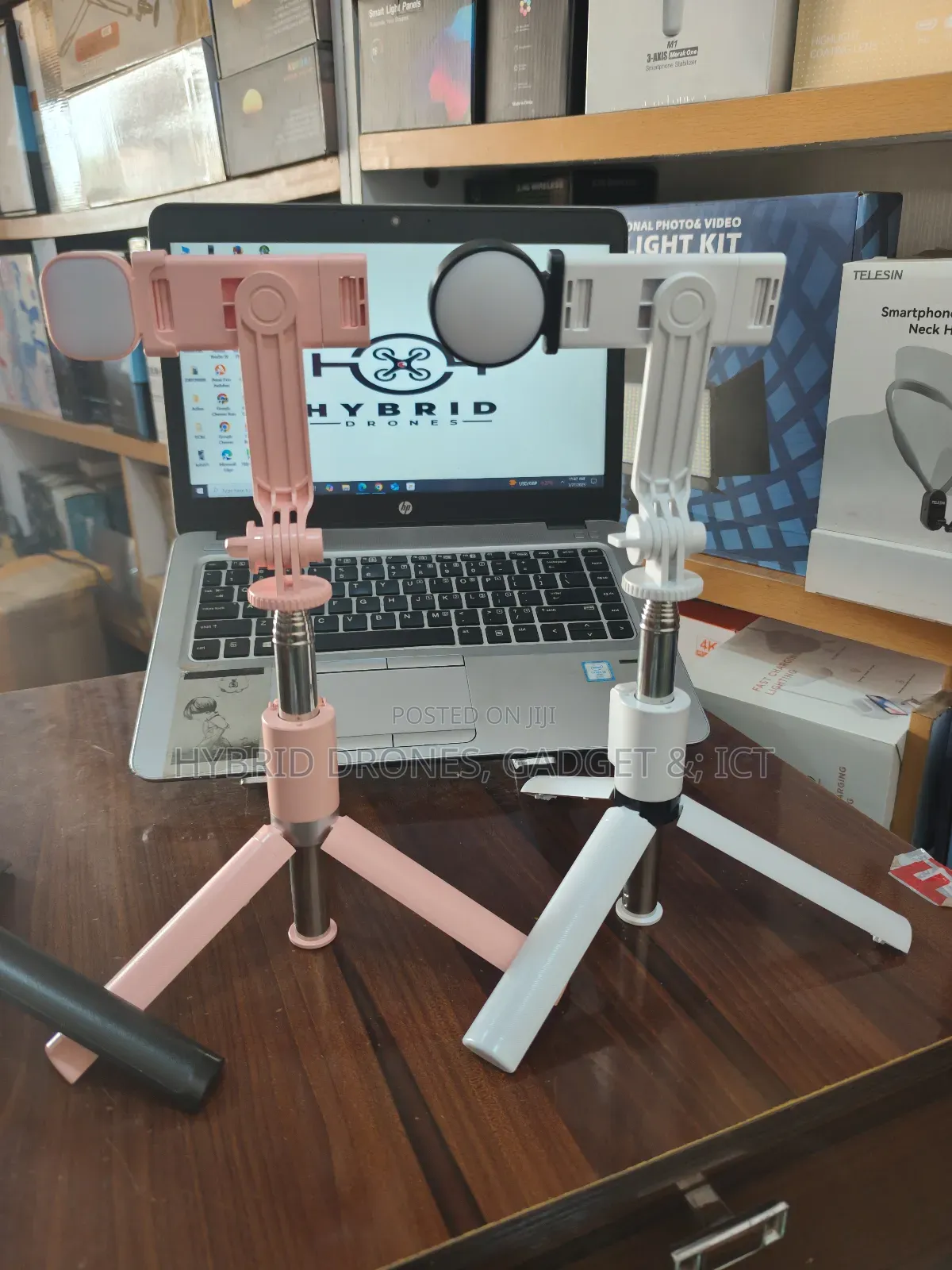 Selfie Stick Mobile Tripod For Vlogger With Wireless Remote