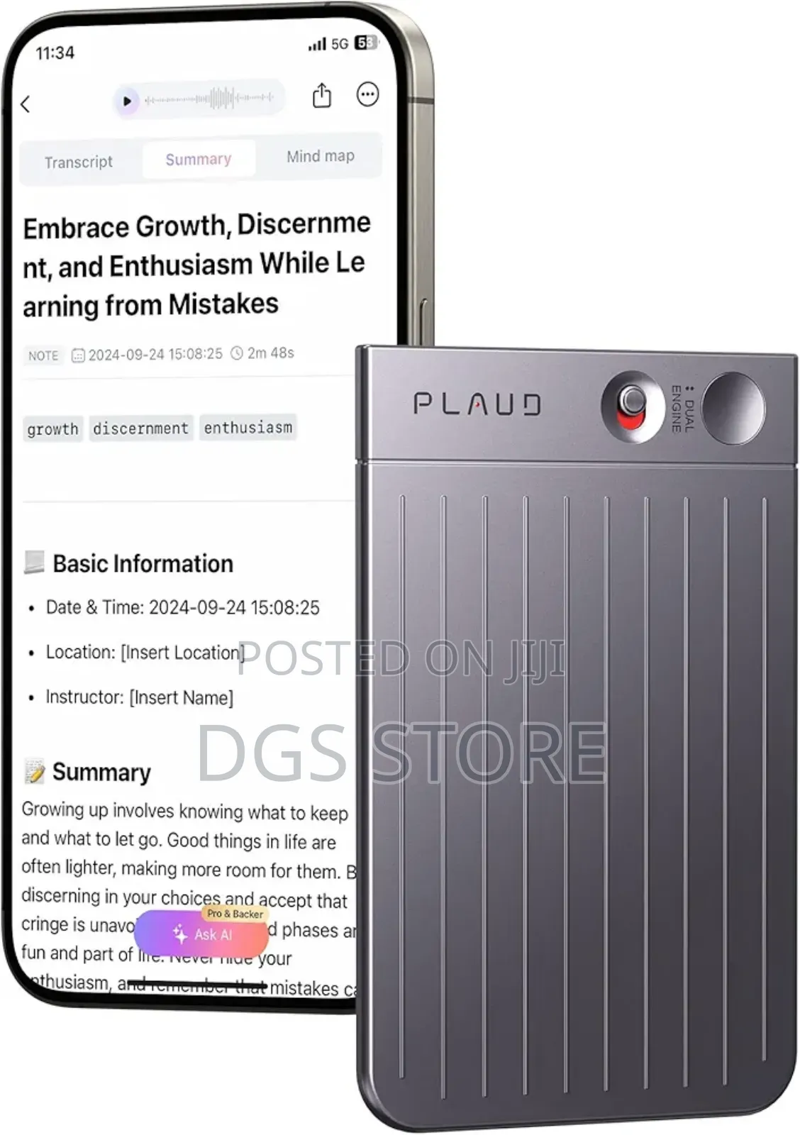 Al Voice Recorder Plaud Note Voice Recorder