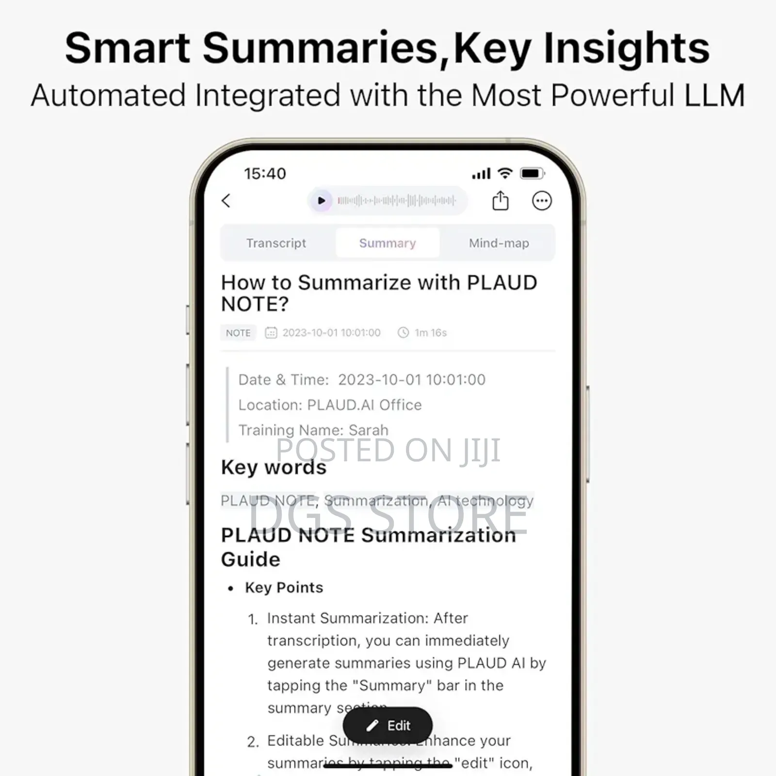 Al Voice Recorder Plaud Note Voice Recorder