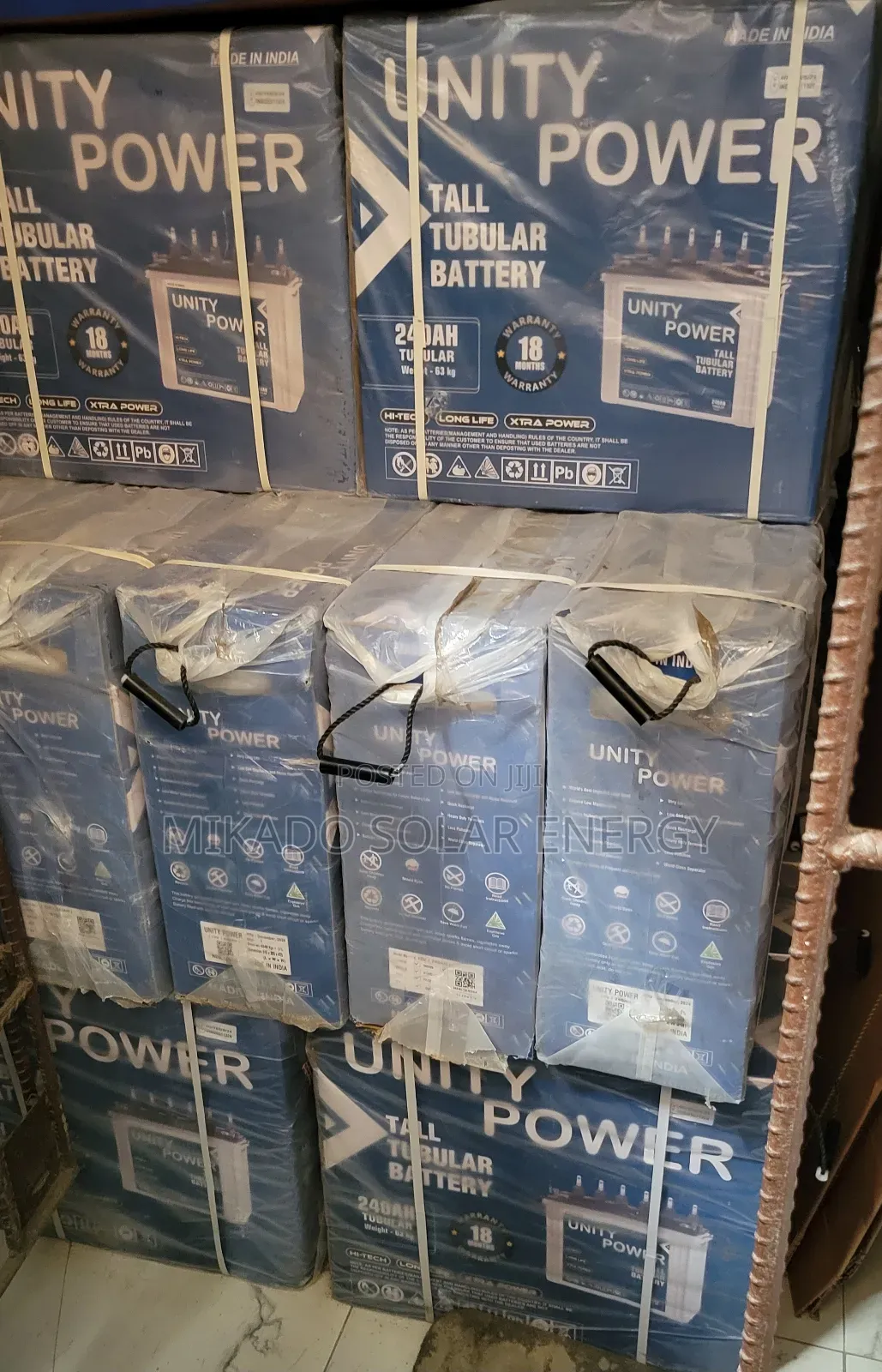 240ah Unity Power Tall Tubular Battery