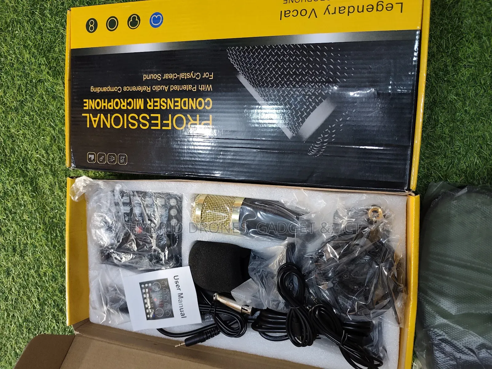 Recording Studio Condensr Kit With Sound Card Audiostreaming