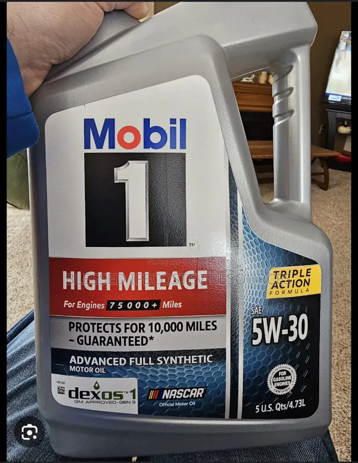 Mobil 1 High Mileage 5w30 5l American