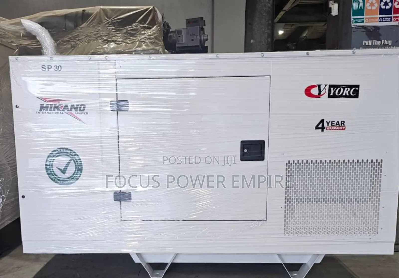 Original Mikano 30kva Cy Yorc Soundproof Gen  Copper Coil