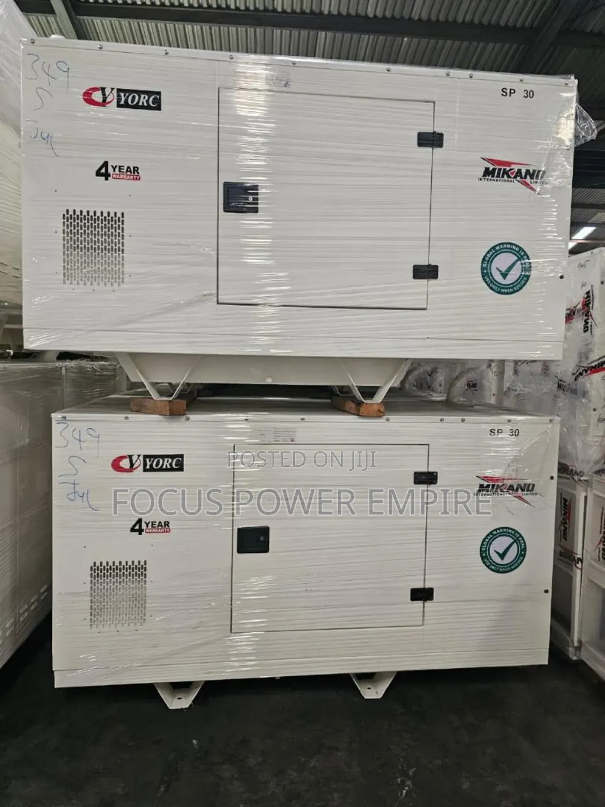 Original Mikano 30kva Cy Yorc Soundproof Gen  Copper Coil