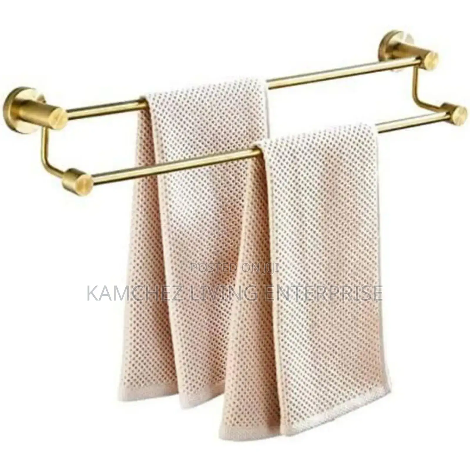 Double Towel Rail – 60cm Stainless Steel