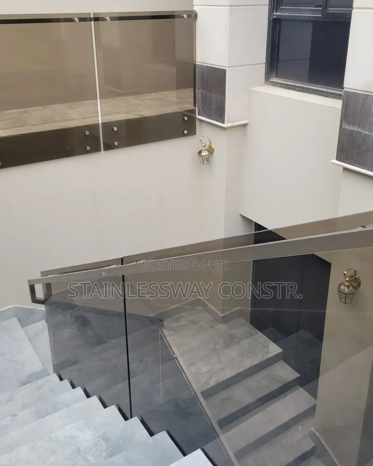 Tinted Tampered Glass Railing GVB