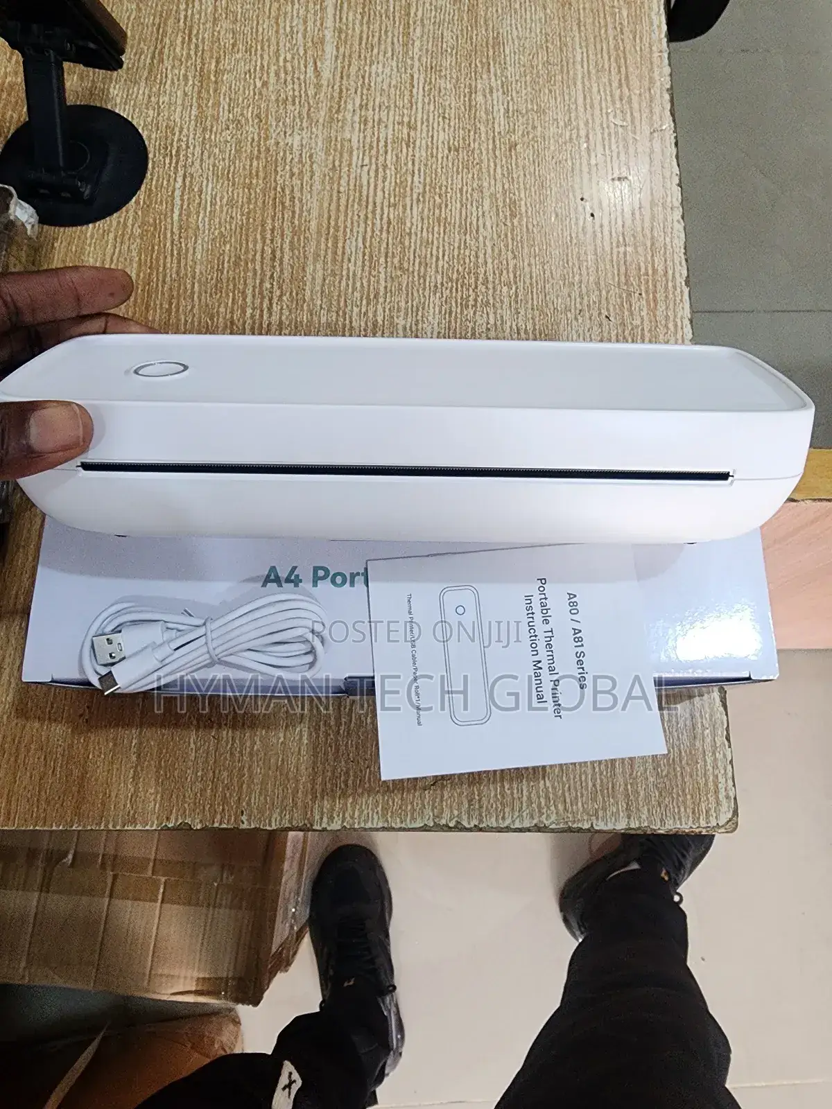 A4 Portable Wireless Rechargeable Office Printer