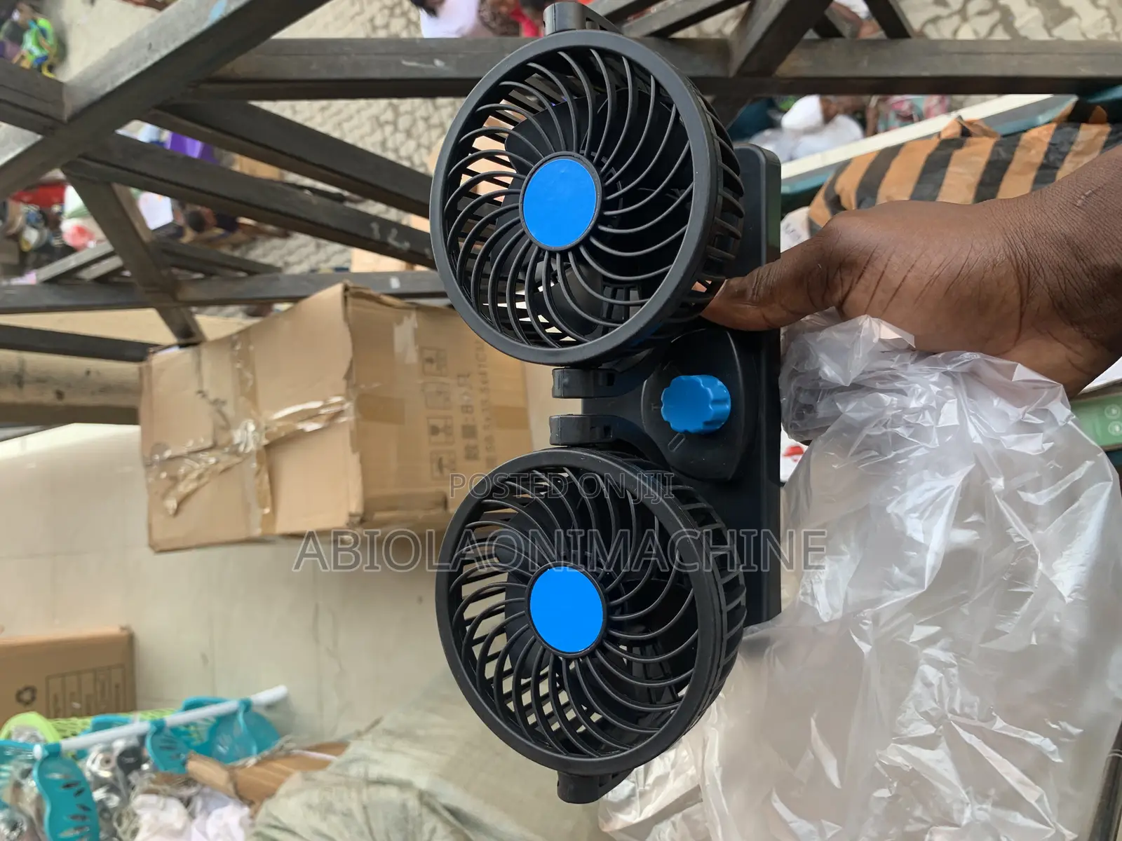 Double Headed Vehicle Fan