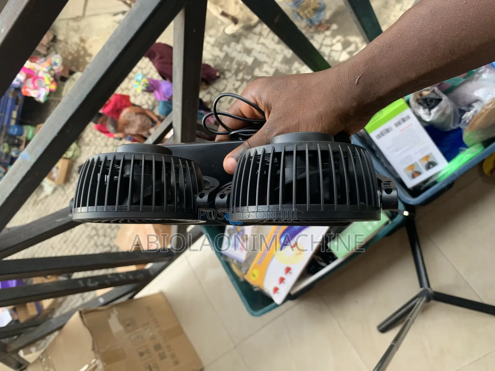 Double Headed Vehicle Fan