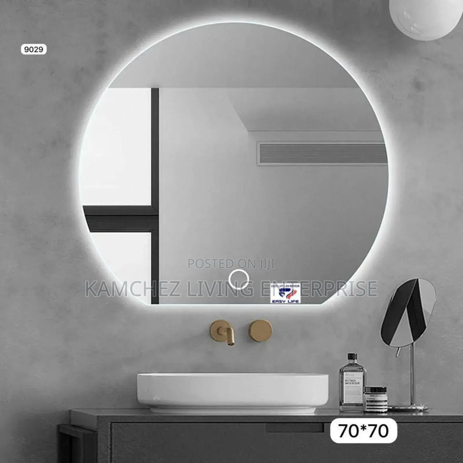 Led Backlit Bathroom Vanity Mirror – 60cm, Wall-Mounted