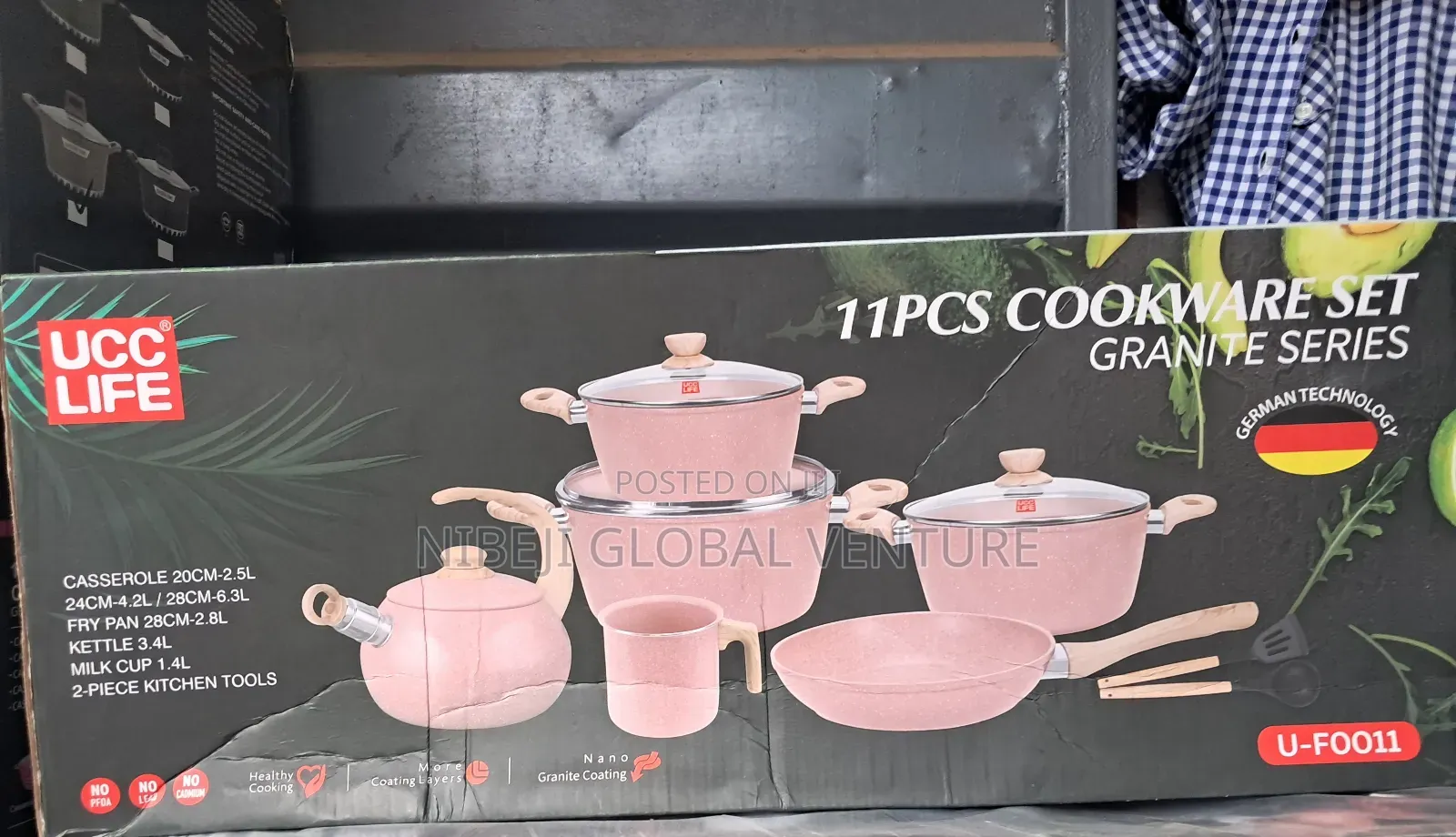 Ucc Life 11pcs Cookware Set