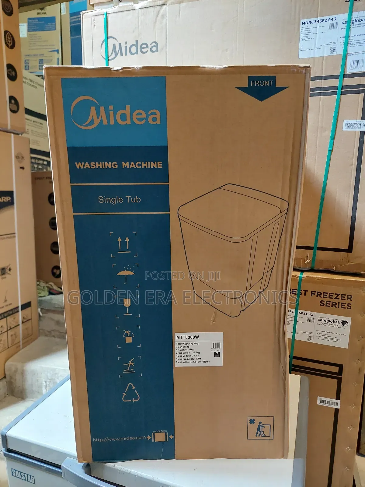 6kg Midea Single Tub Washing Machine