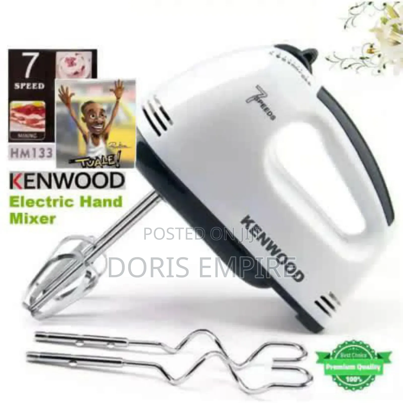 Qaulity 7 Speed Kenwood (450w) Hand Mixer