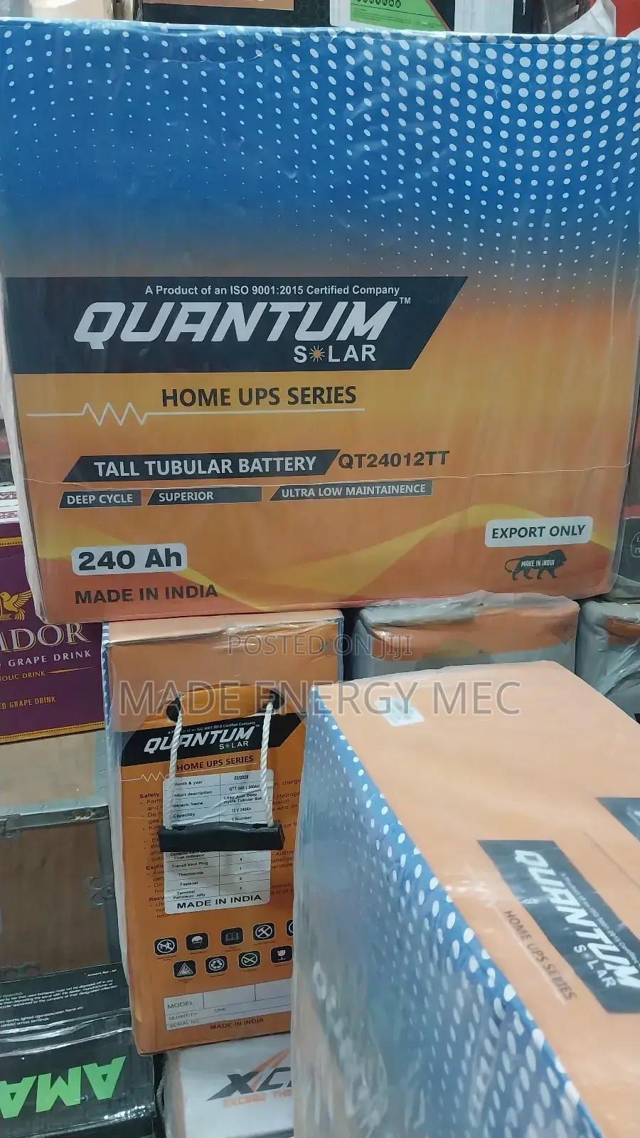 240ah Quantum Tubular Indian Battery