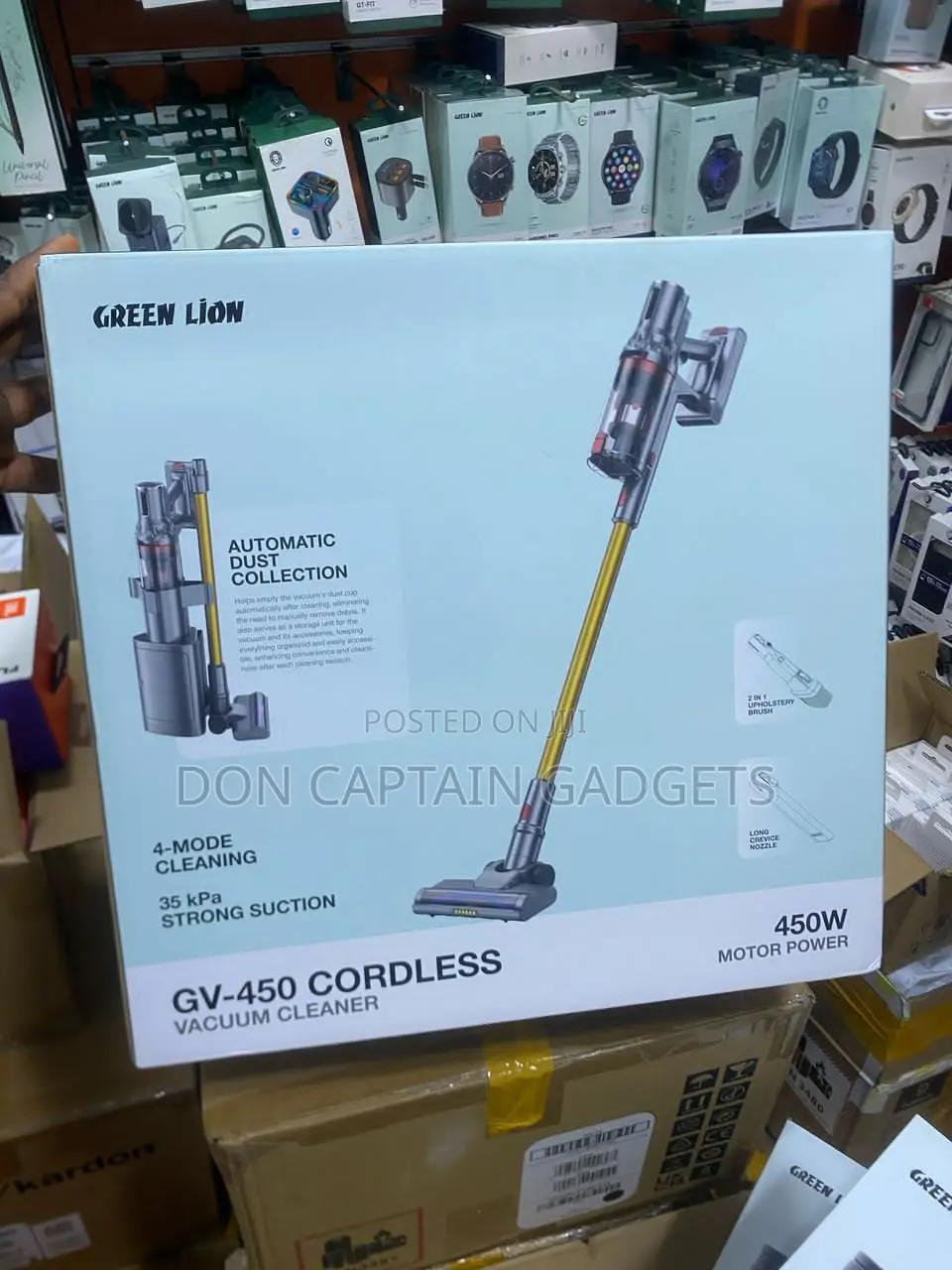 Green Lion Gv-450 Cordless Vacuum Cleaner 450w