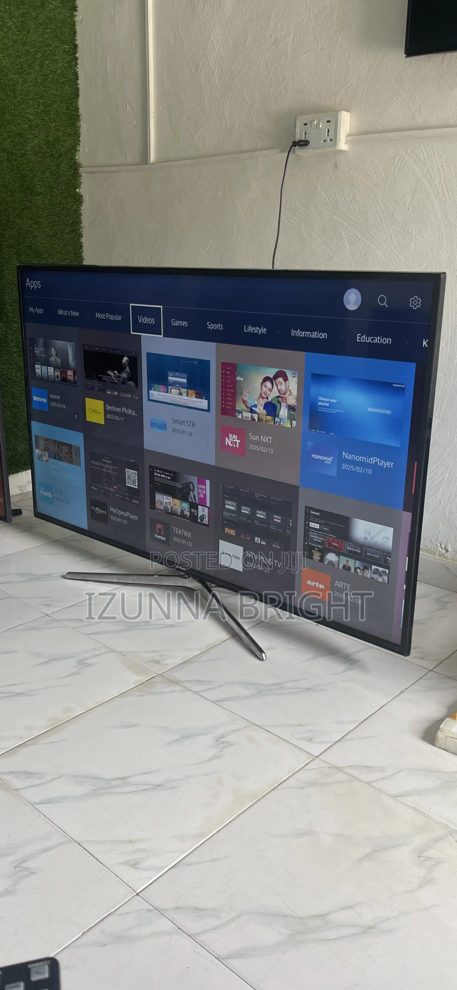 Neatly Foreign Used 55inch Samsung Smart Tv Display