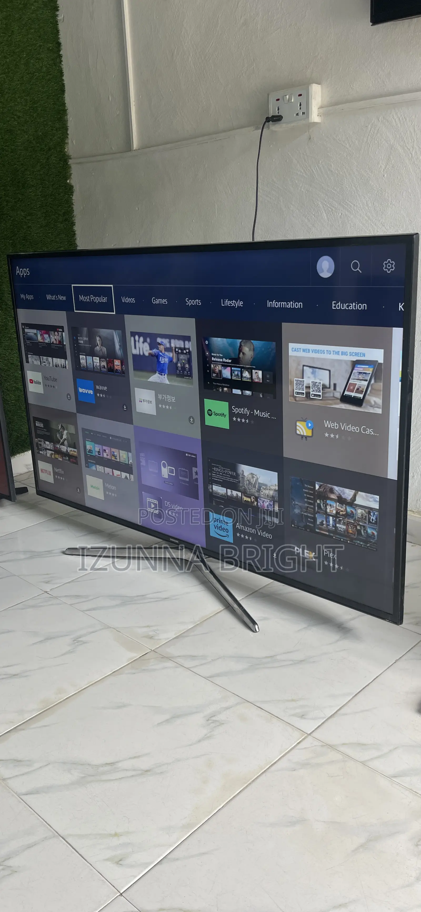 Neatly Foreign Used 55inch Samsung Smart Tv Display