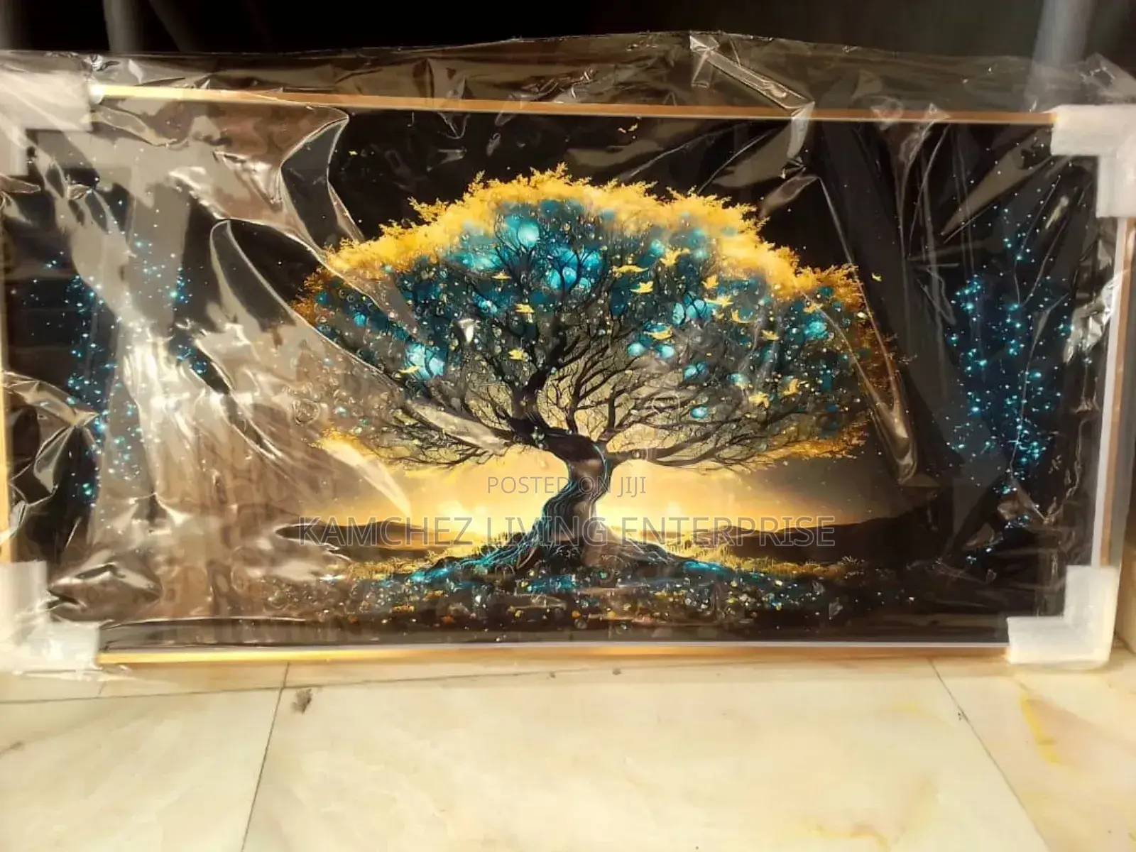 60*80cm Illuminated Tree of Life Canvas - Wall Art Decor