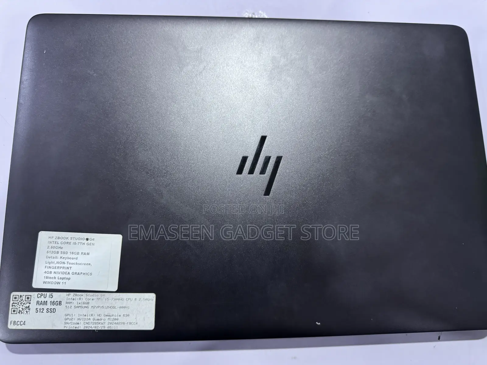 Laptop HP ZBook Studio G4 16GB Intel Core I5 SSD 512GB